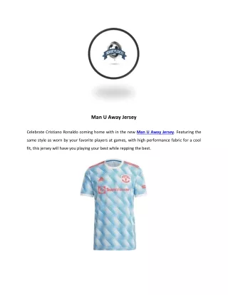 man u away jersey