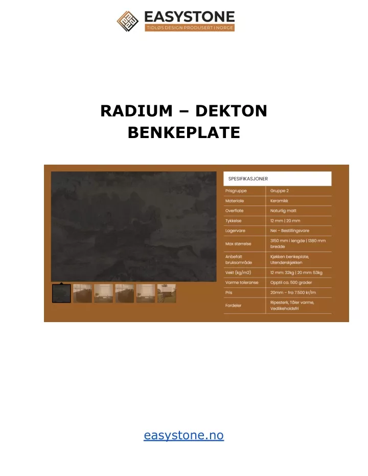 radium dekton benkeplate