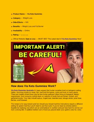 Why They Say About Via Keto Gummies