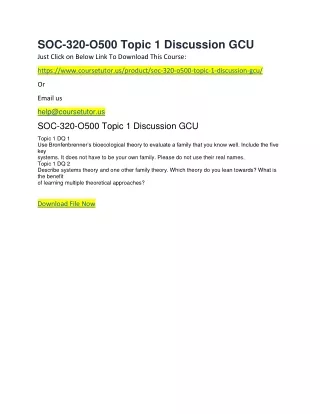 soc 320 o500 topic 1 discussion gcu just click