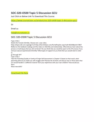 soc 320 o500 topic 5 discussion gcu just click