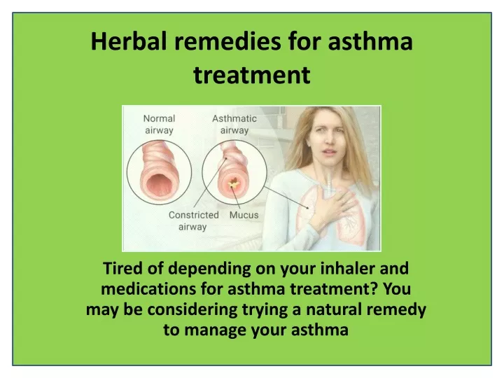 herbal remedies for asthma treatment