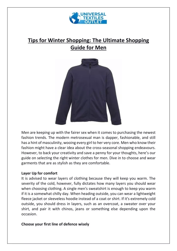 tips for winter shopping the ultimate shopping