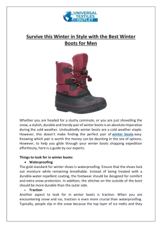 survive this winter in style with the best winter