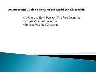 An Important Guide to Know About Caribbean Citizenship