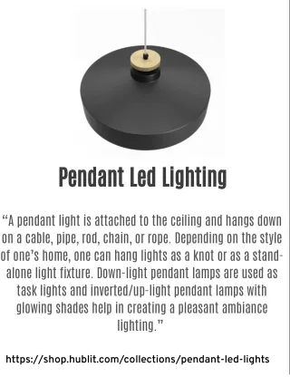 Pendant Led Lighting