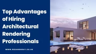 Top Advantages of Hiring Architectural Rendering Professionals
