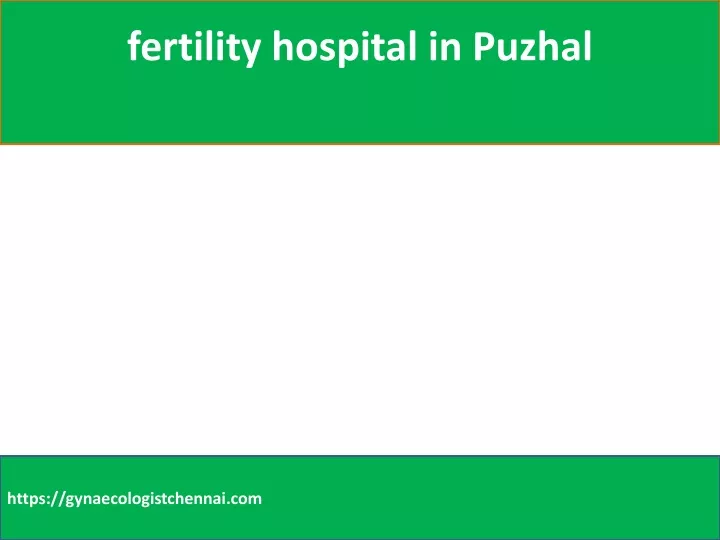 fertility hospital in puzhal