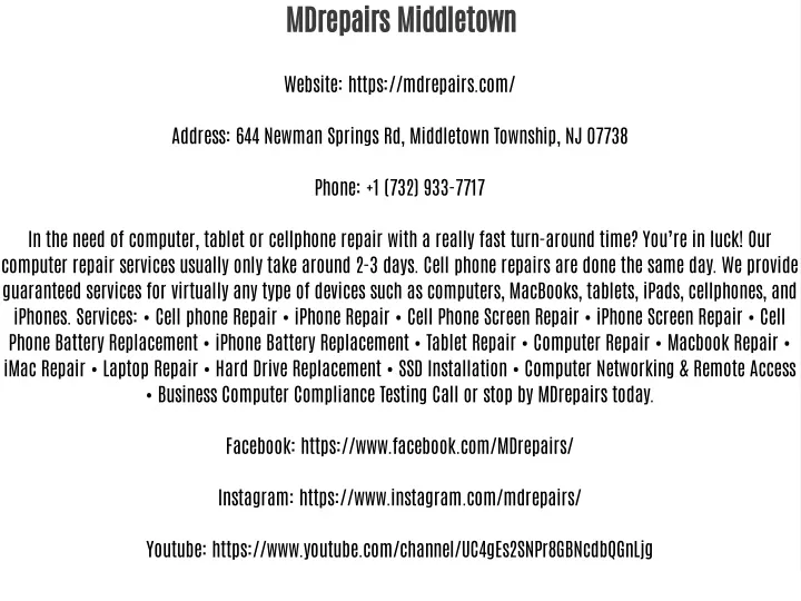 mdrepairs middletown website https mdrepairs