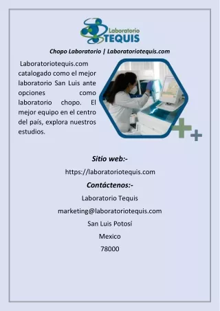 Chopo Laboratorio  Laboratoriotequis