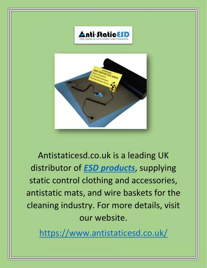 antistaticesd co uk is a leading uk distributor