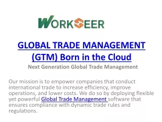 Global Trade Management