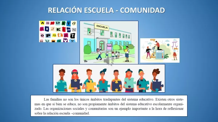 relaci n escuela comunidad