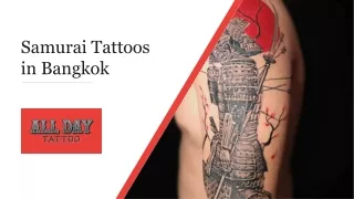 Samurai Tattoos - All You Need To Know!