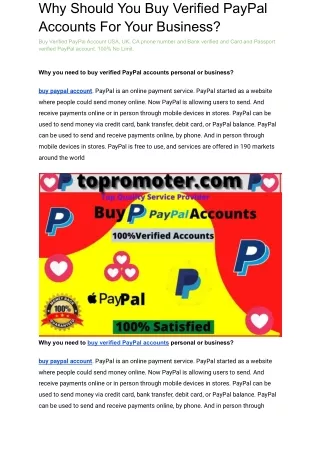 Buy Verified PayPal Account
