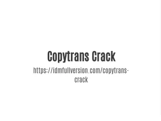 copytrans crack https idmfullversion