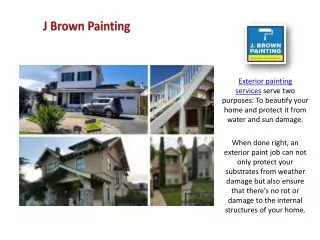 Experts For Exterior Painters Services In San Diego - J Brown Painting