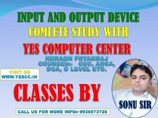 input and output device comlete study with