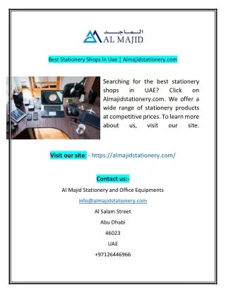 Best Stationery Shops In Uae  Almajidstationerycom