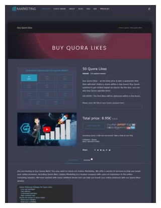 Buy Quora likes