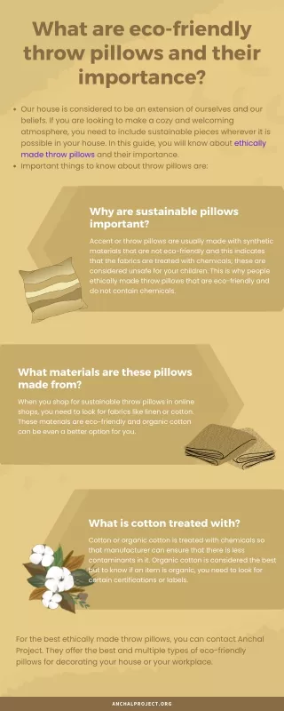 What are eco-friendly throw pillows and their importance?