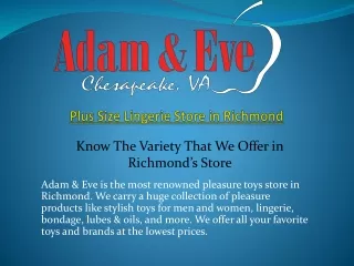 plus size lingerie store in richmond