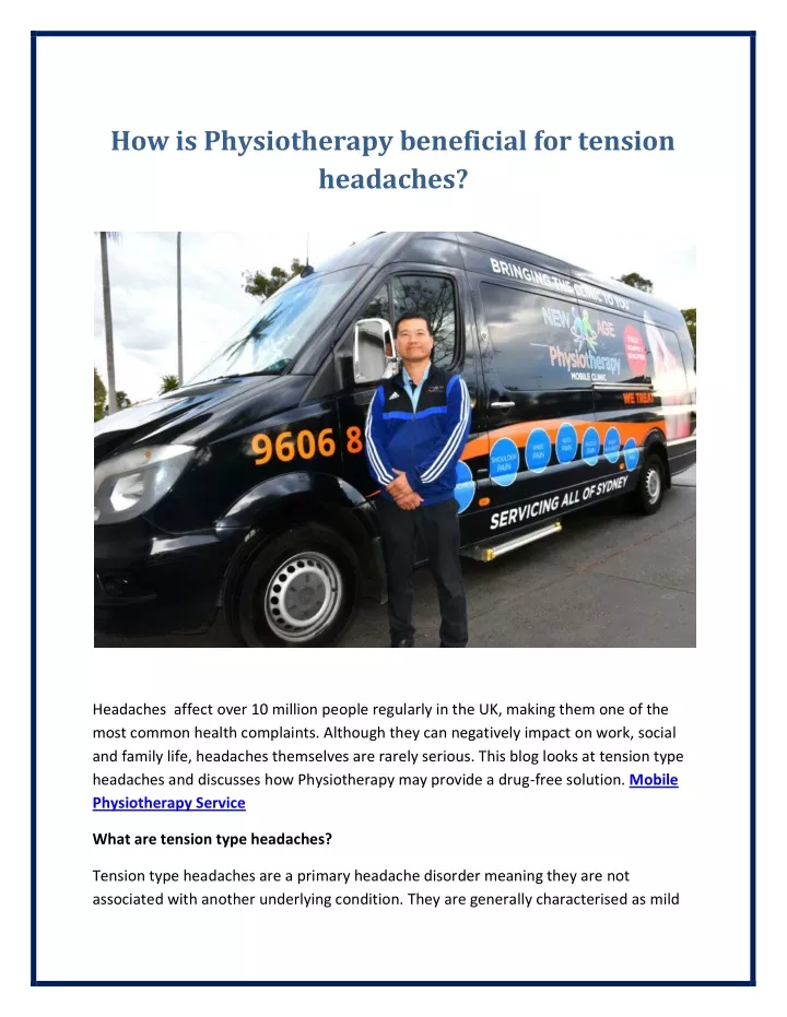 how is physiotherapy beneficial for tension