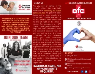 AFC Urgent Care Englewood