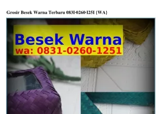 grosir besek warna terbaru 083i 0260 i25i wa