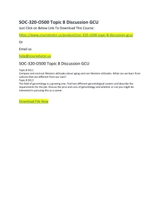soc 320 o500 topic 8 discussion gcu just click
