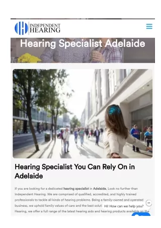 Hearing Specialist Adelaide