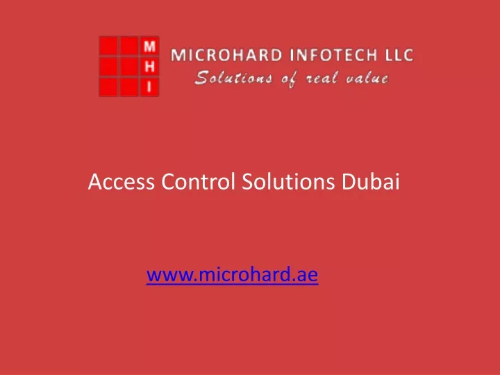 access control solutions dubai