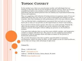Topdoc Connect