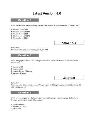 latest version 6 0