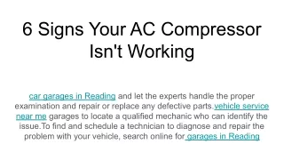 6 signs your ac compressor isn t working