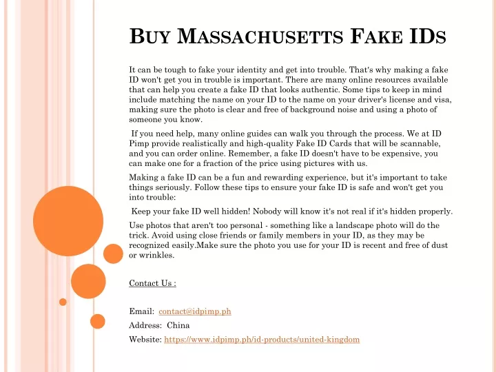 buy massachusetts fake ids