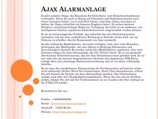 ajax alarmanlage