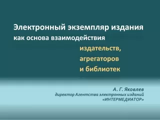 Электронный экземпляр