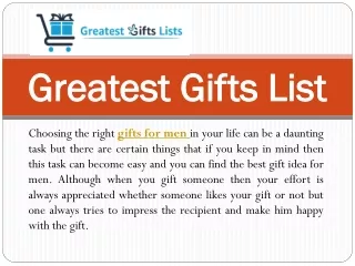 Gifts for men