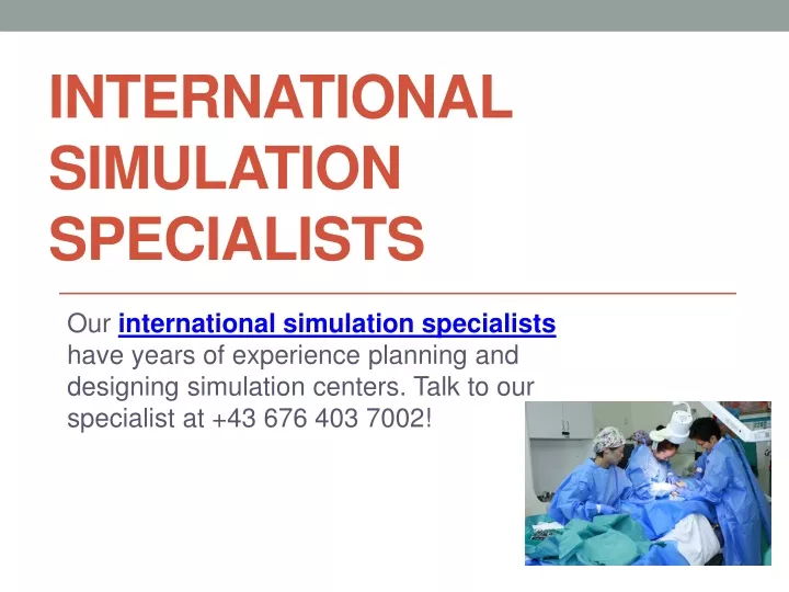 international simulation specialists