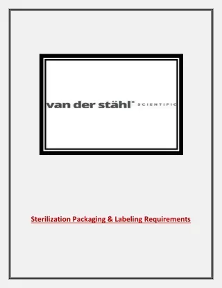 sterilization packaging labeling requirements