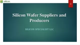 Silicon Wafer Suppliers and Producers