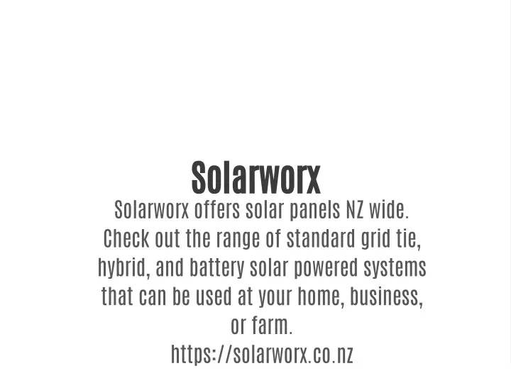 solarworx