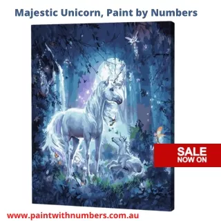 Majestic Unicorn, Paint by Numbers