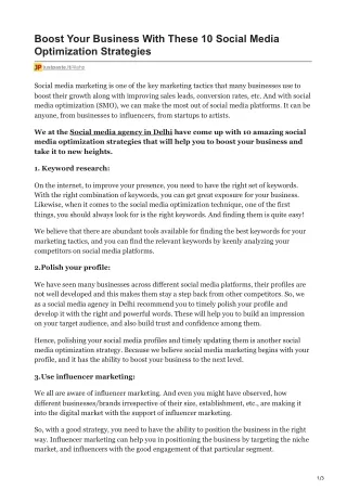 boost your business with these 10 social media