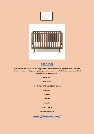 baby cribs