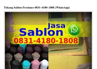 Tukang Sablon Freelance ౦8Зl_ㄐl8౦_l8౦8(whatsApp)