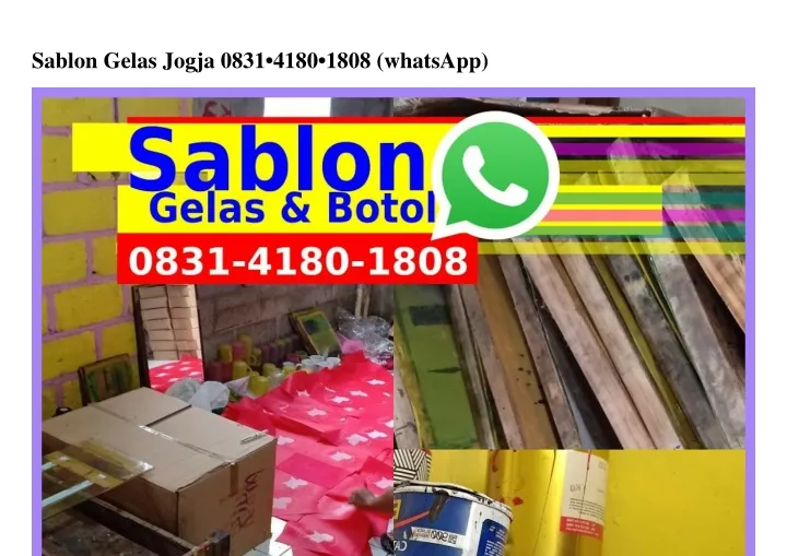 sablon gelas jogja 0831 4180 1808 whatsapp