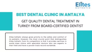 Get Quality Dental Treatment in Turkey from Board-Certified Dentist