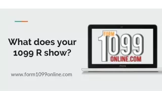 what does your 1099 r show